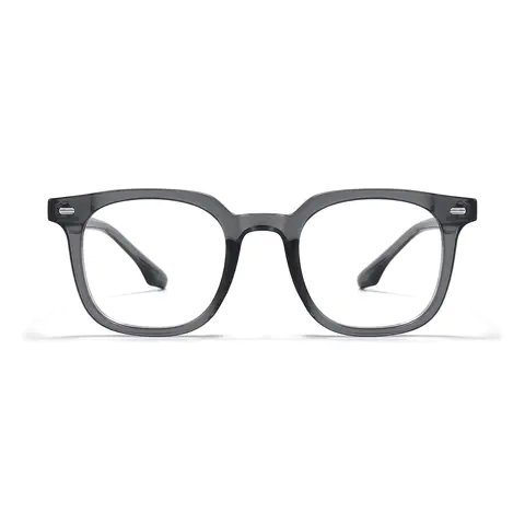 Square Light Brown Eyeglasses