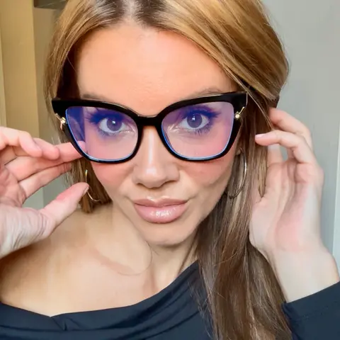 Cat-eye Black Eyeglasses