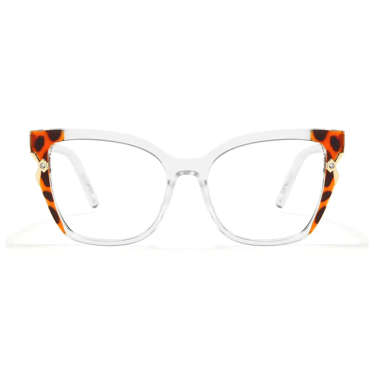 Cat-eye Tortoiseshell/Clear Eyeglasses