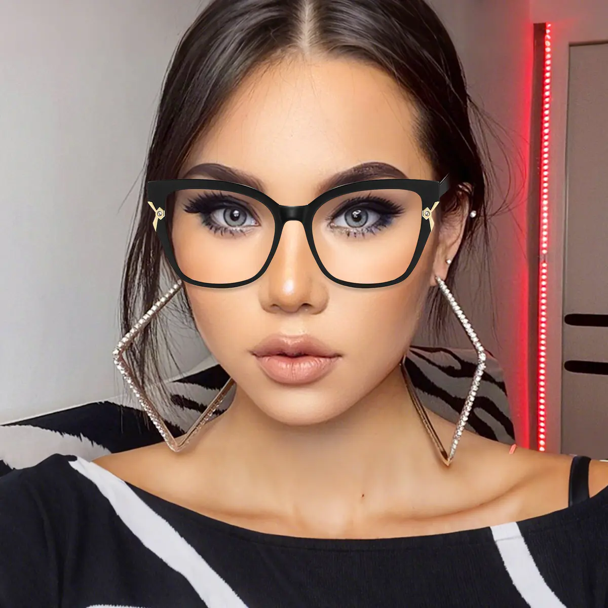 Cat-eye Tortoiseshell/Pink Eyeglasses