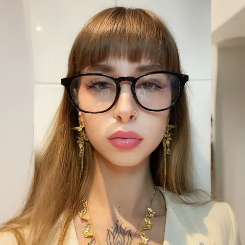 Oval Tortoiseshell Eyeglasses