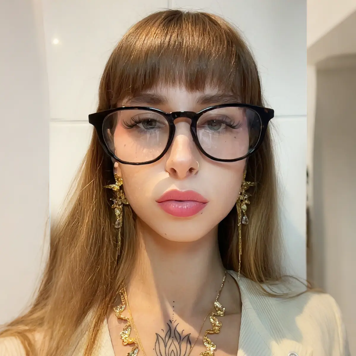 Oval Tortoiseshell Eyeglasses