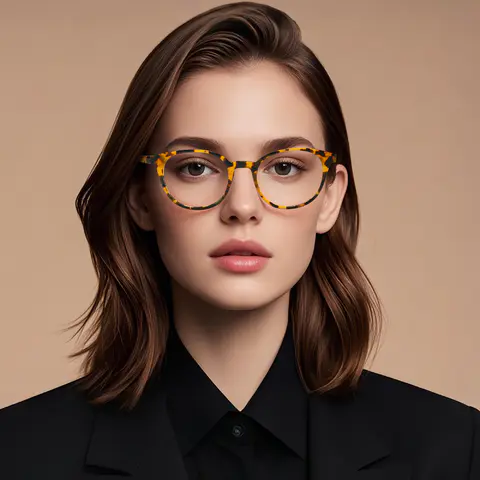 Oval Brown Tortoiseshell