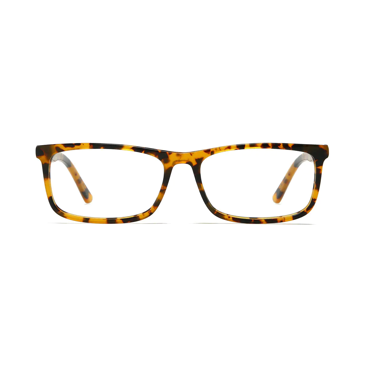 Rectangle Brown Tortoiseshell Eyeglasses