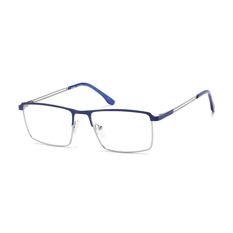 Rectangle Blue Eyeglasses