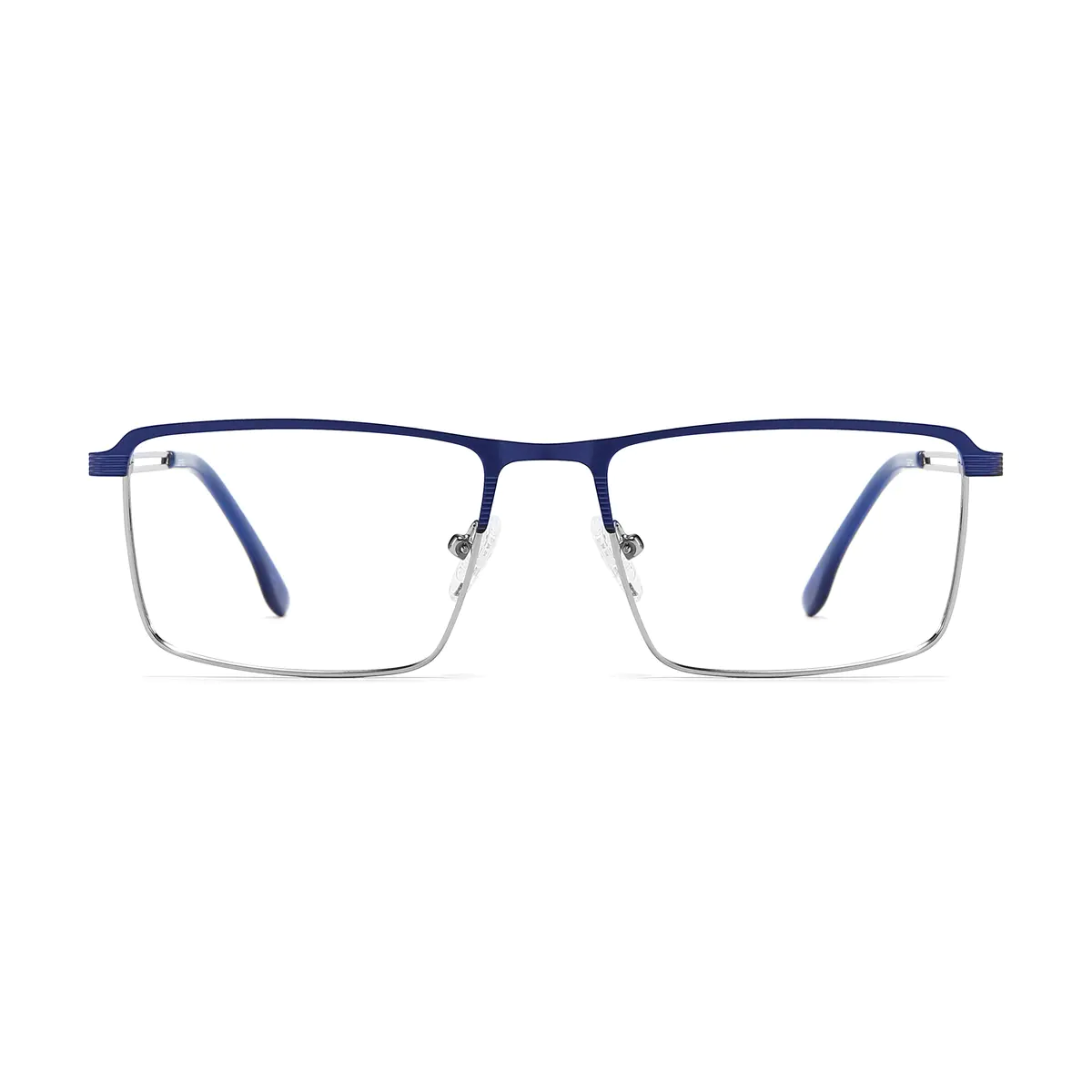 Rectangle Blue Eyeglasses