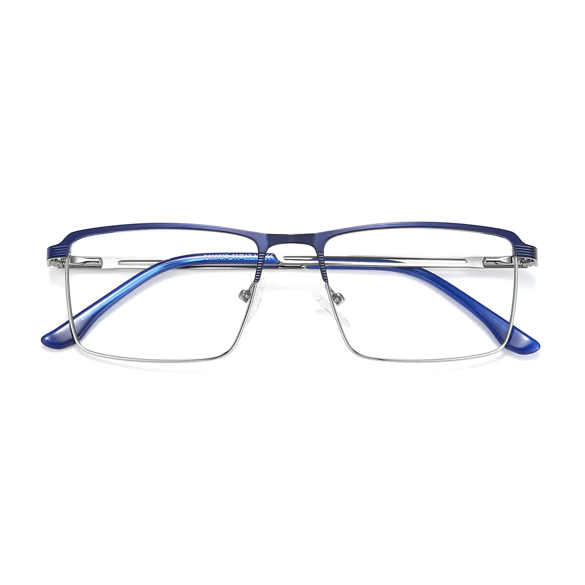 Rectangle Blue Eyeglasses