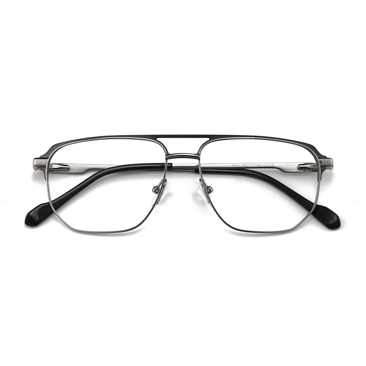 Browline Gun Eyeglasses