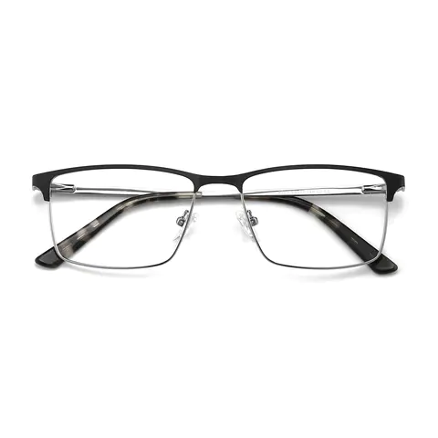 Browline Black Silver
