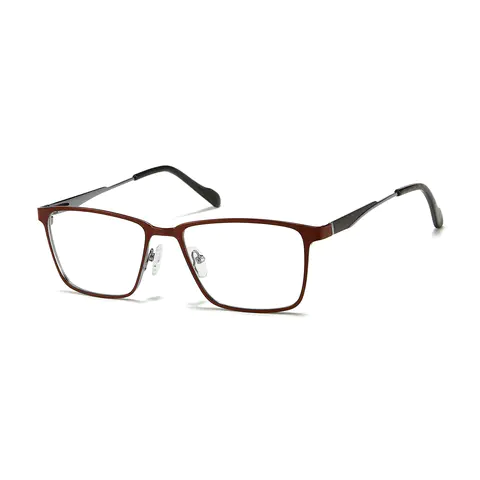Rectangle Brown Eyeglasses
