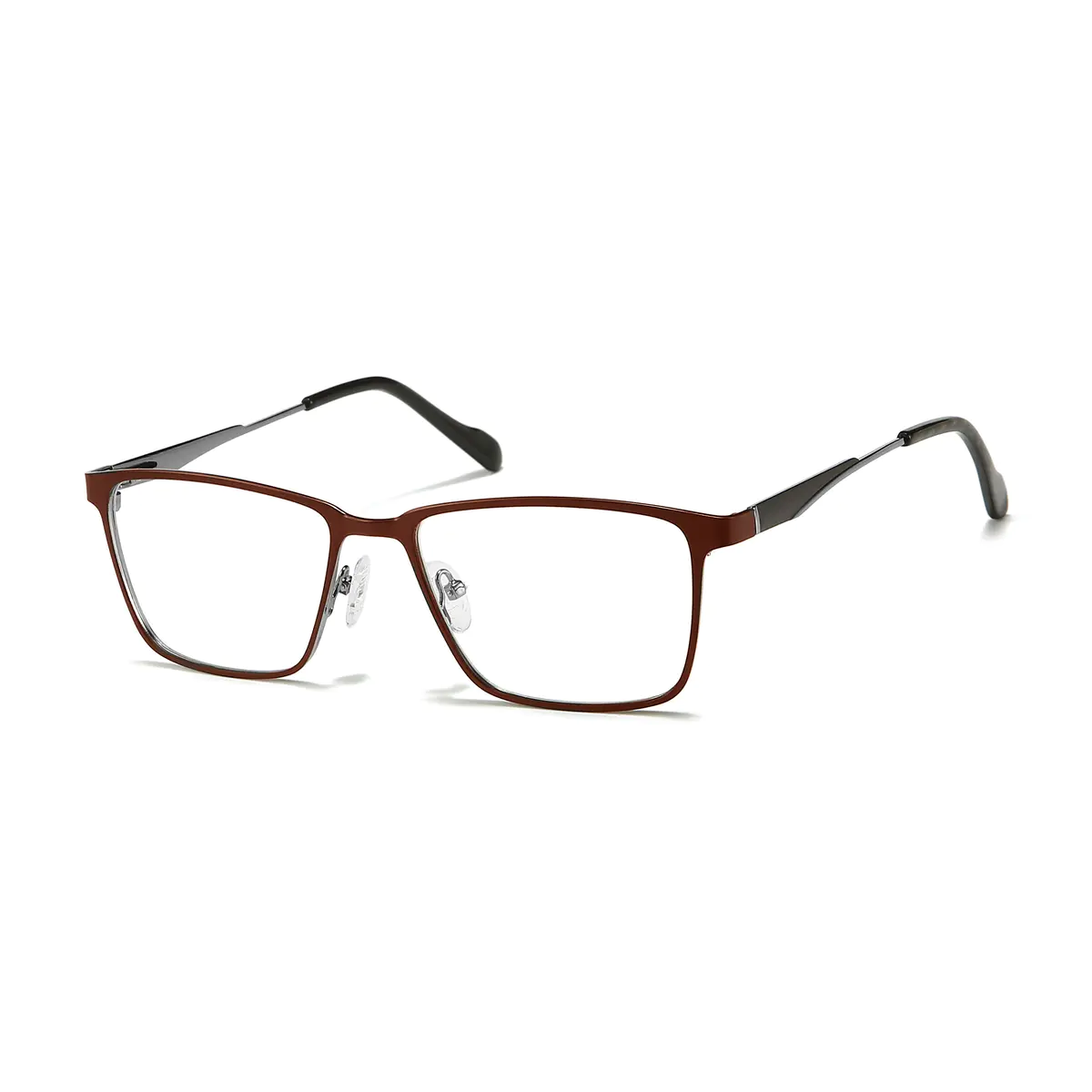 Rectangle Brown Eyeglasses