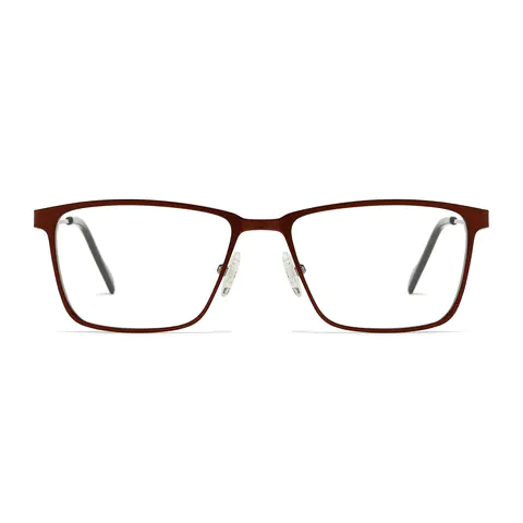 Rectangle Brown Eyeglasses