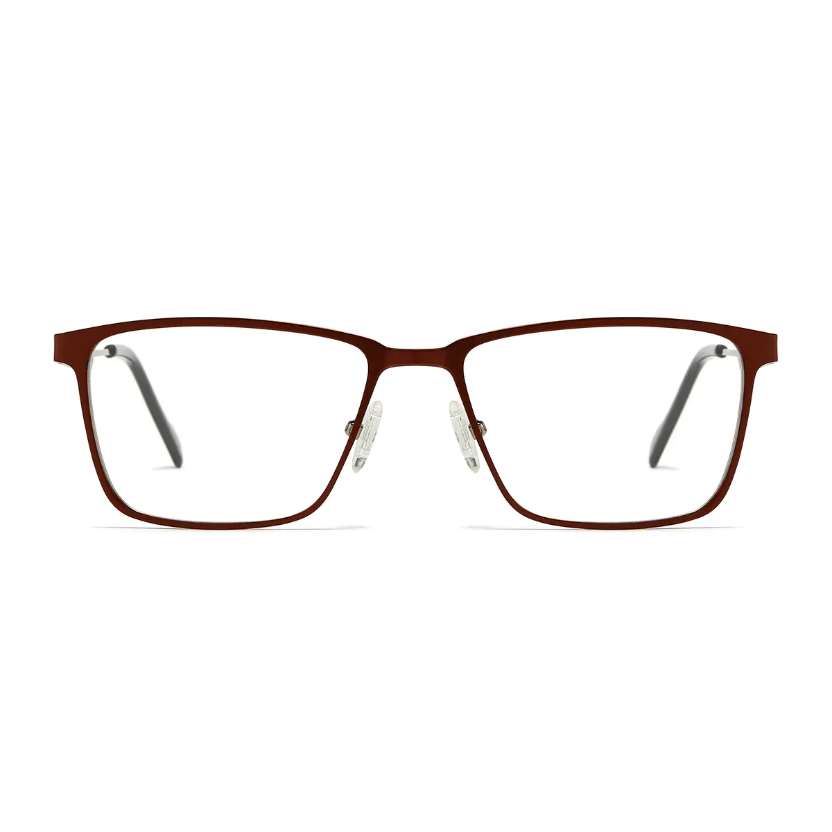 Rectangle Brown Eyeglasses