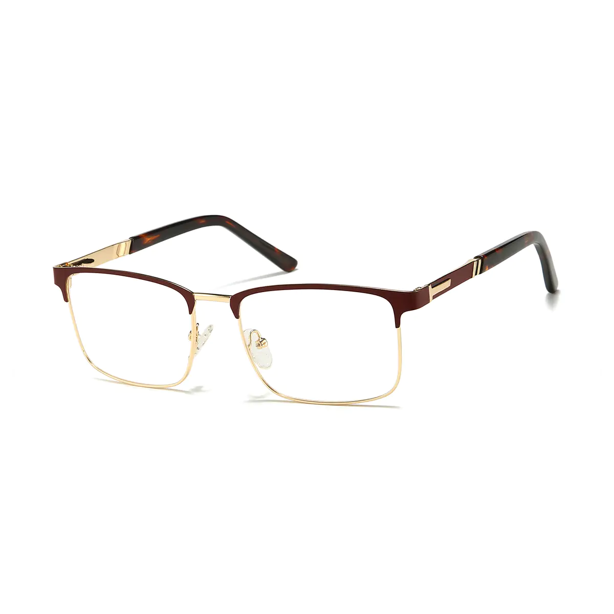 Browline Gold Eyeglasses