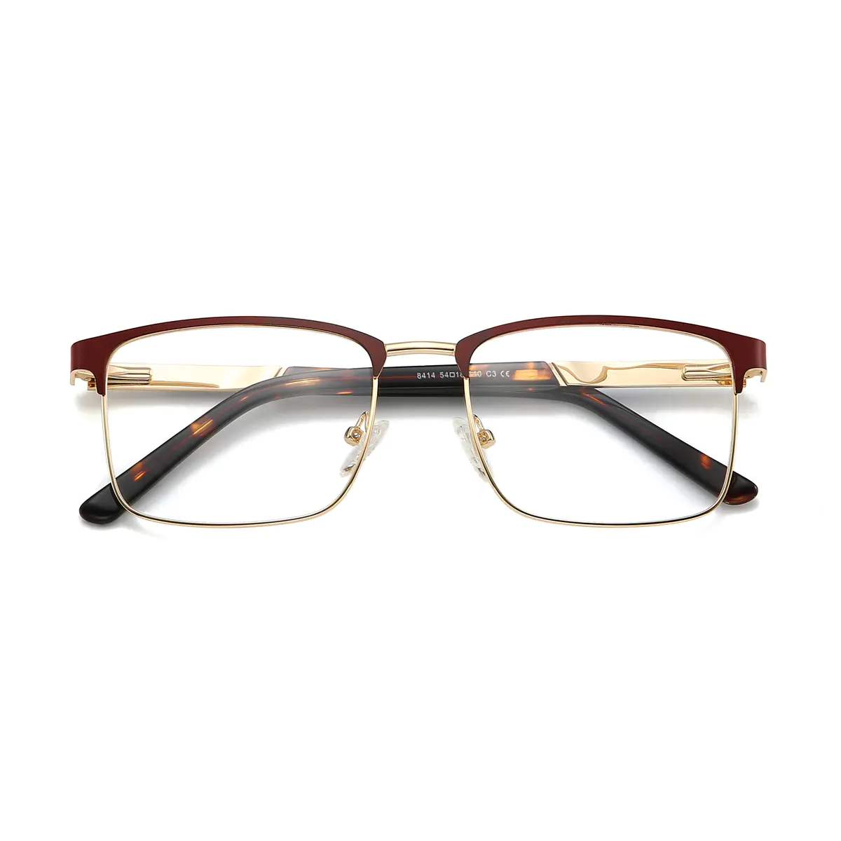 Browline Gold Eyeglasses