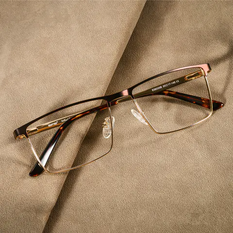 Browline Gold Eyeglasses