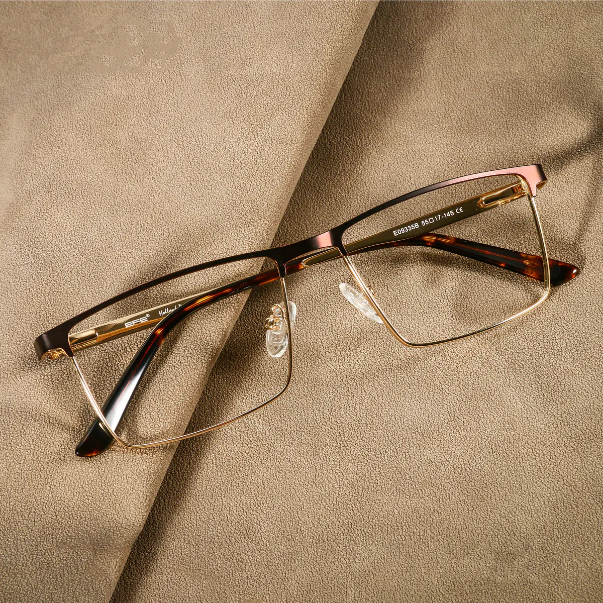Browline Gold Eyeglasses
