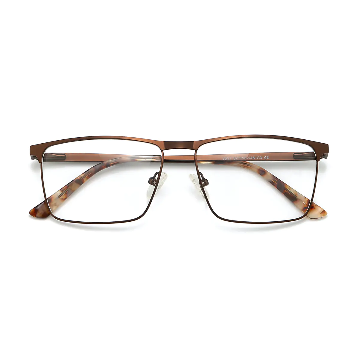 Browline Rectangle Brown