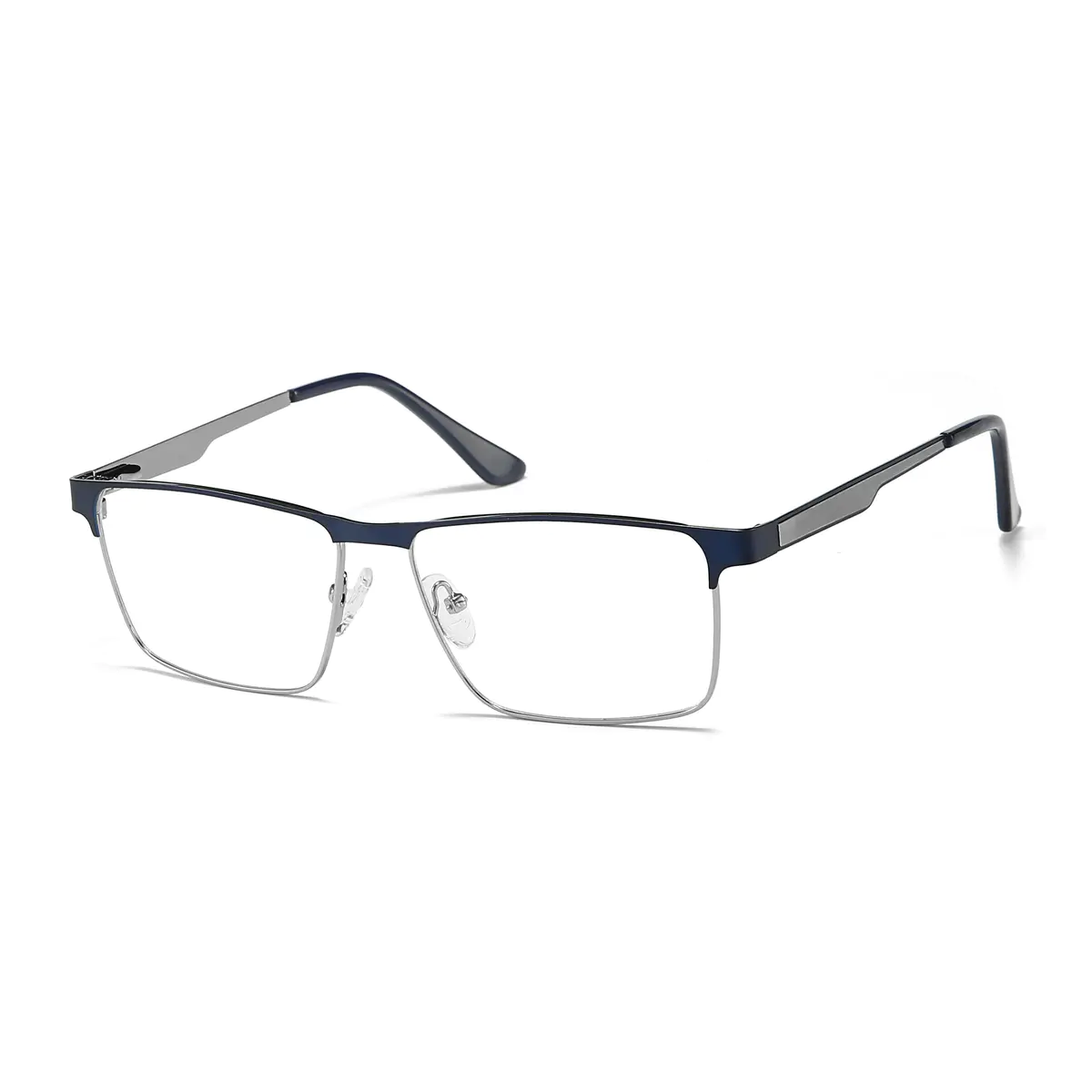 Browline Rectangle Blue