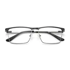 Rectangle Gray Eyeglasses