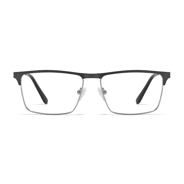Rectangle Gray Eyeglasses