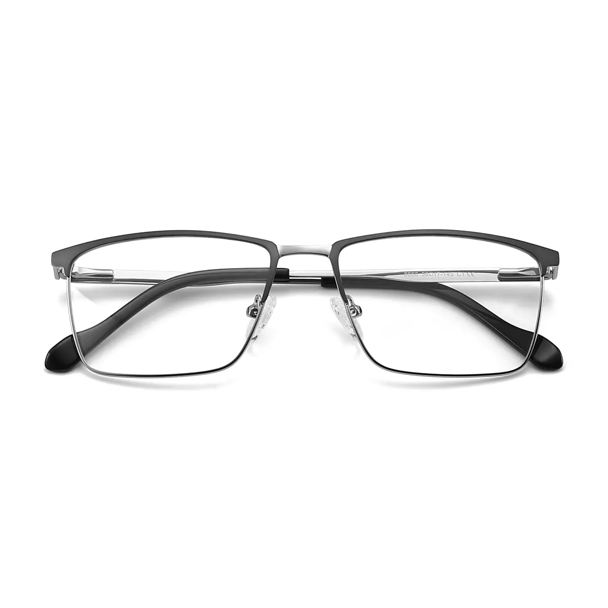 Rectangle Black Silver