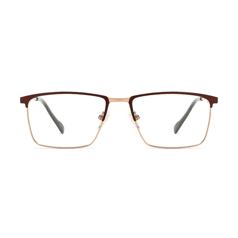 Rectangle Brown Gold
