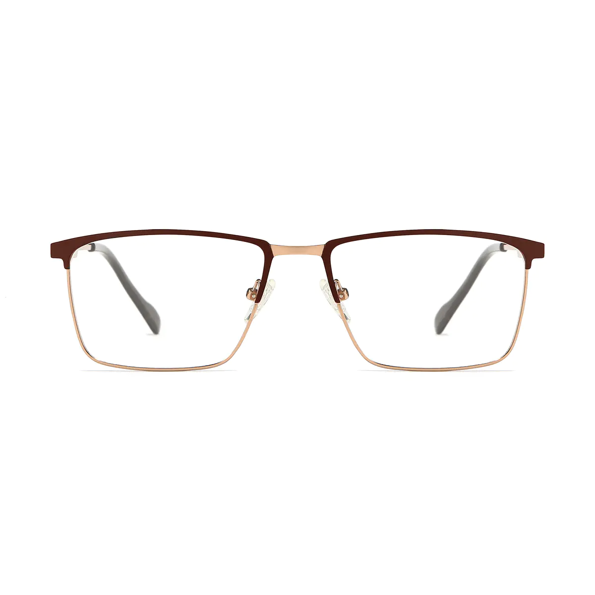 Rectangle Brown Gold