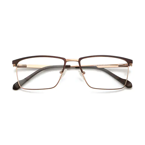 Rectangle Brown Gold