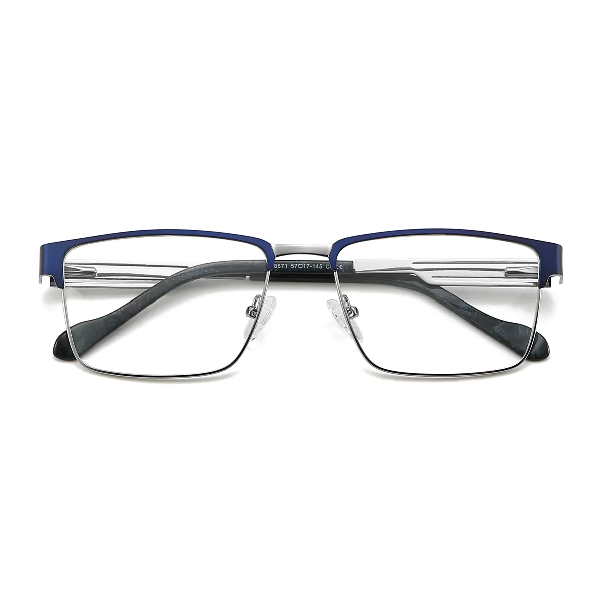 Rectangle Blue Eyeglasses