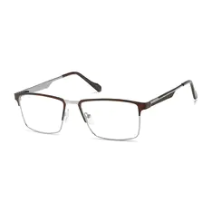 Rectangle Brown Eyeglasses