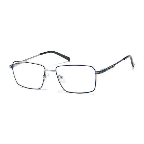 Rectangle Blue Eyeglasses