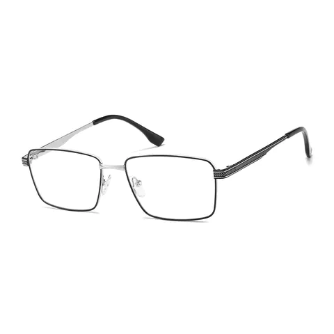 Rectangle Black Silver