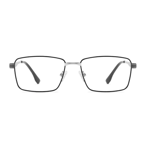 Rectangle Black Silver