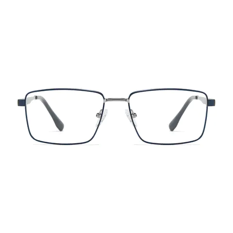 Rectangle Blue Eyeglasses
