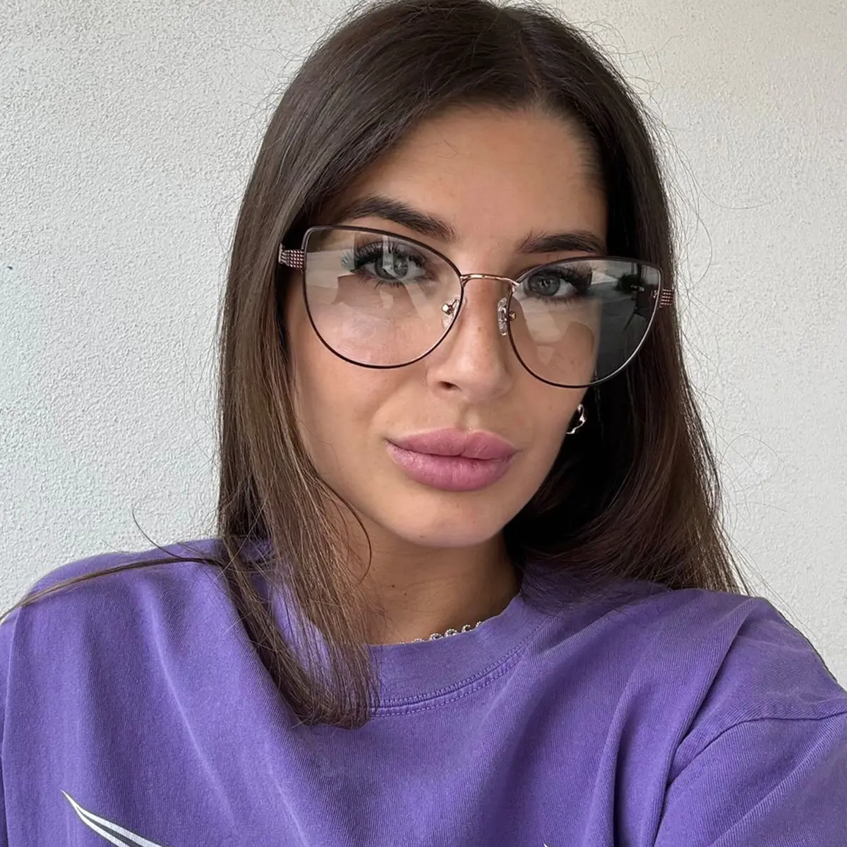 Oval Cat-eye Brown