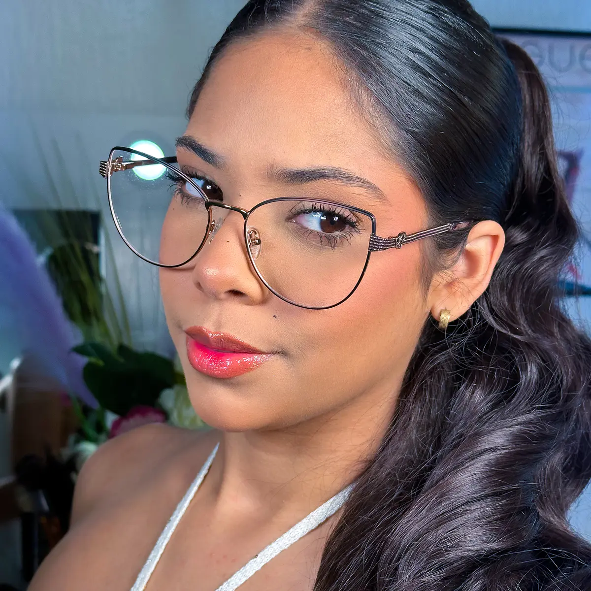 Oval Cat-eye Brown