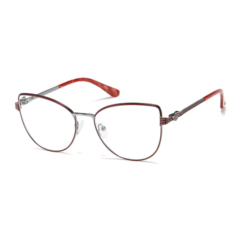 Oval Cat-eye Red