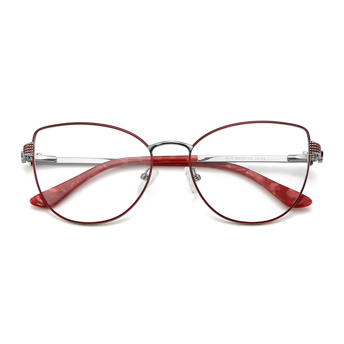 Oval Cat-eye Red