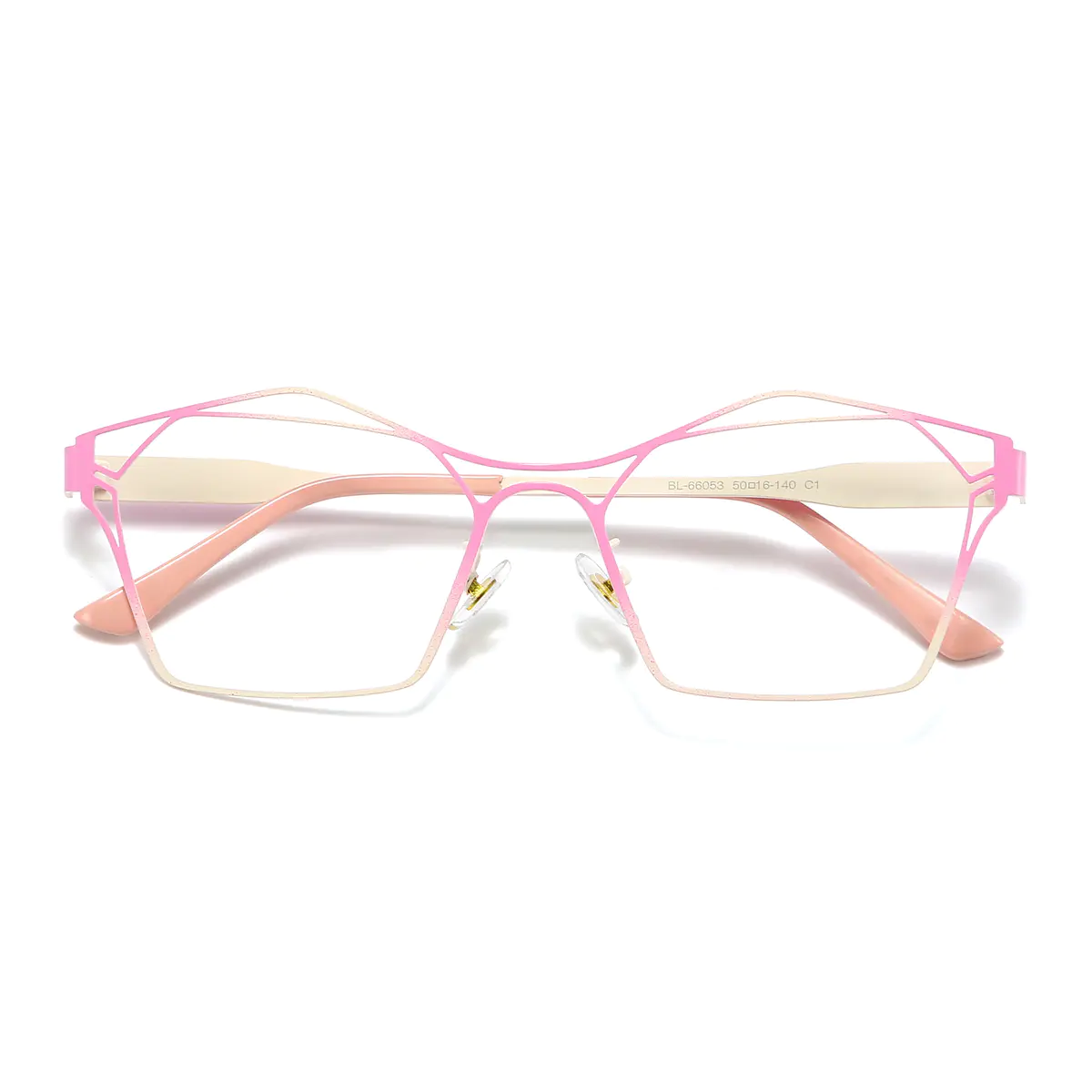 Geometric Pink Eyeglasses