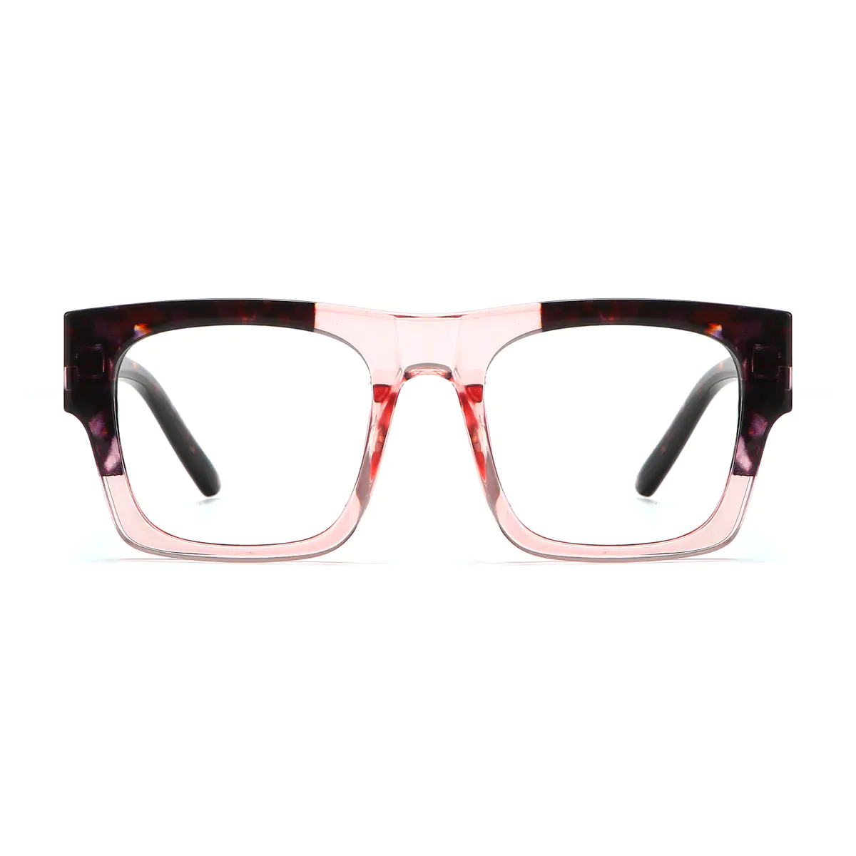 Square Ruby Tortoiseshell/Pink Eyeglasses