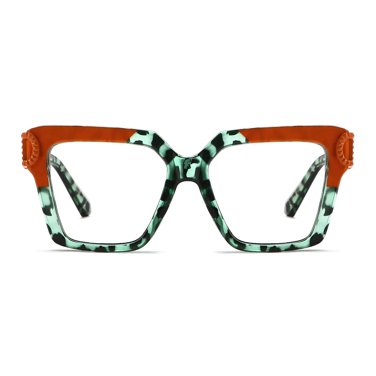 Square Tortoiseshell/Red Eyeglasses