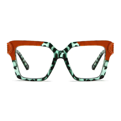 Square Red Eyeglasses