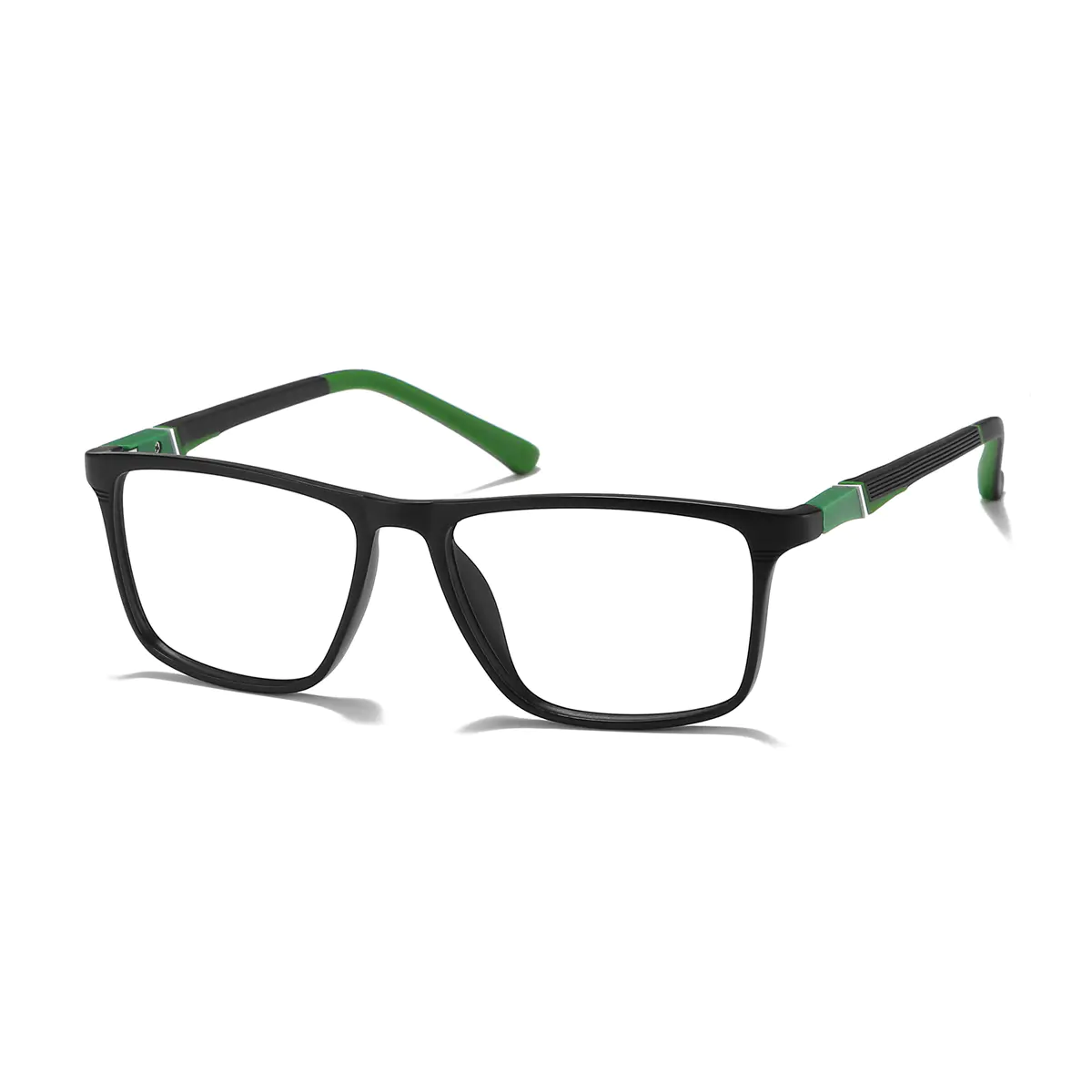 Rectangle Black Green