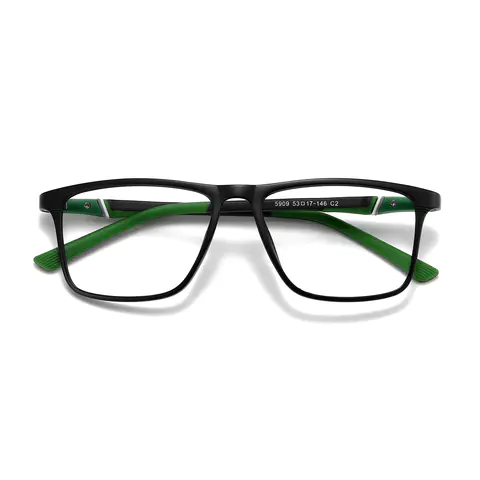 Rectangle Black Green