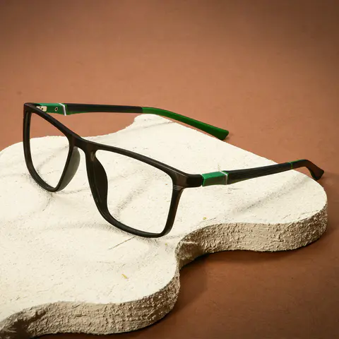 Rectangle Black Green