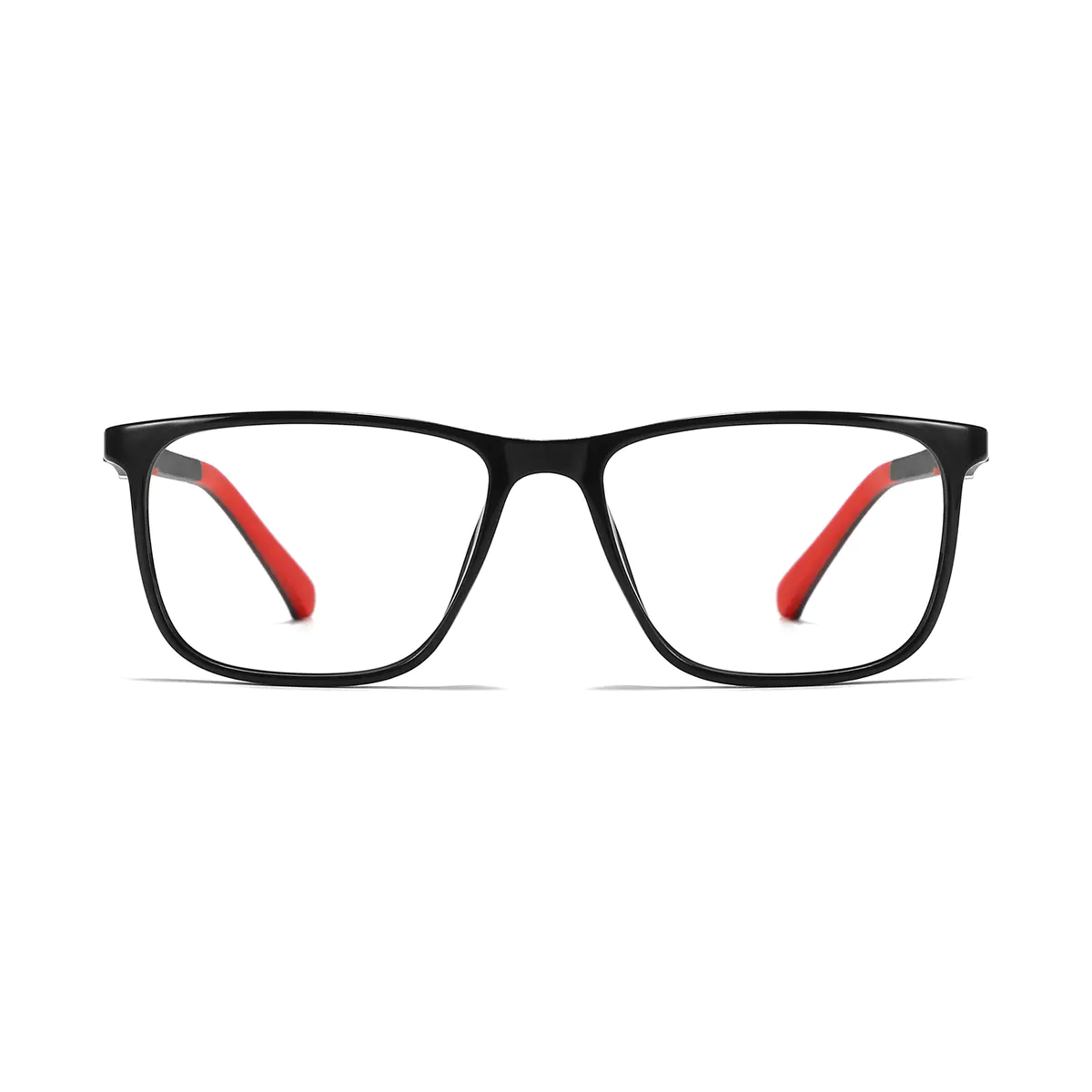 Rectangle Red/Black Eyeglasses