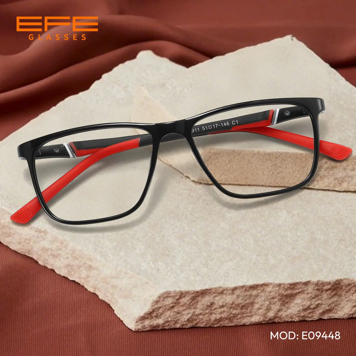 Rectangle Brown/Black Eyeglasses