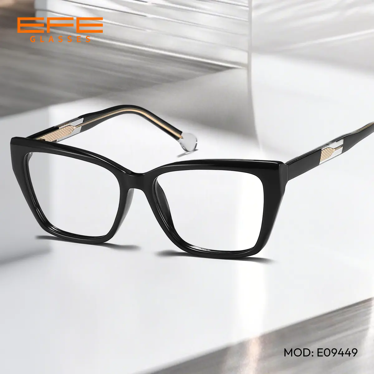 Rectangle Black Eyeglasses