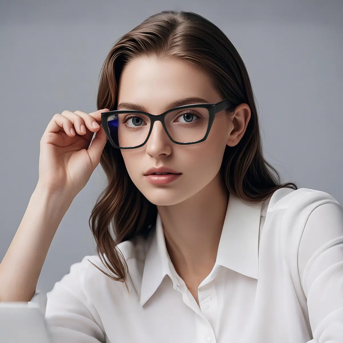 Rectangle Black Eyeglasses